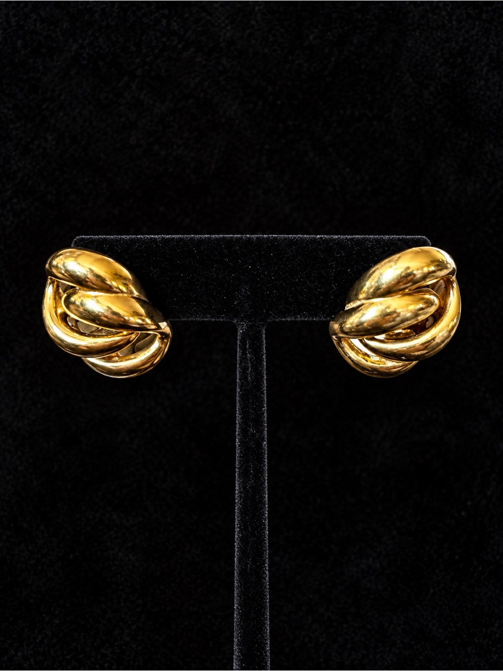 Napier Gold-Tone Twisted Knot Earrings for Women